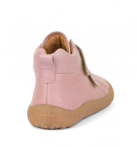 Barefoot kotníkové celoroční boty Froddo pink zezadu