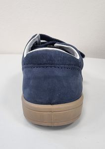 Celoroční boty Bar3foot Cross nubuck - tmavě modré zezadu