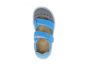 Jonap barefoot sandálky Fela světle modré shora