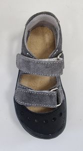 Jonap barefoot sandálky Fela tmavě šedé shora