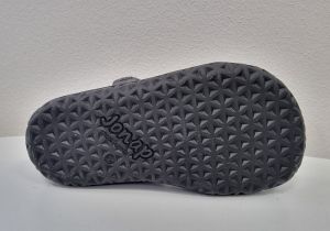 Jonap barefoot sandálky Fela tmavě šedé podrážka
