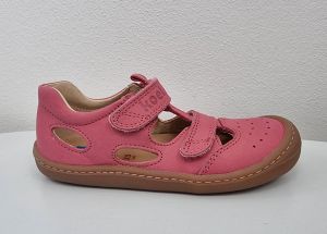Barefoot leather sandals Koel4kids - Bep napa - fuchsia | 27, 28, 30