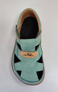 Barefoot sandále Pegres BF51 - mintové shora