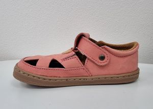 Barefoot sandále Pegres BF51 - růžové bok