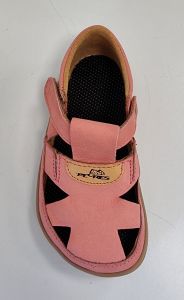 Barefoot sandále Pegres BF51 - růžové shora