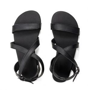 Dámské barefoot sandále Ahinsa shoes Hava černé shora