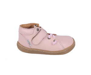 Barefoot kožené boty Pegres SBF62 - růžové