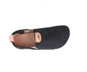 Barefoot papuče Pegres BF15U - černé shora