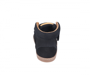 Barefoot kotníkové boty Pegres BF56 - černé zezadu