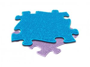 Orthopedic floor - Grass soft | blue, purple