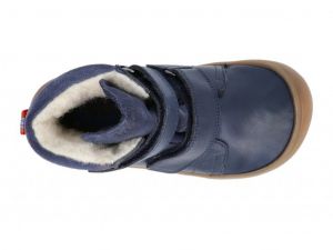 Barefoot zimní boty Koel4kids - Emil - Tex wool blue shora
