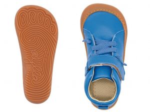 Dětské kožené boty Aylla Tiksi K blue shora a podrážka