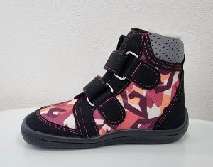 Beda Barefoot - zimní boty s membránou - Candy/black bok