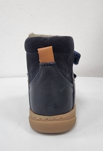  Zimní barefoot boty Lurchi - Manu navy zezadu
