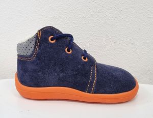 Beda Barefoot Blue Mandarine 02 - winter boots with membrane - laces | 23, 24