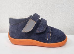Beda Barefoot Blue mandarine - winter boots with membrane