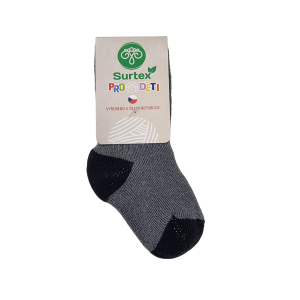 Baby Surtex merino terry socks - grey
