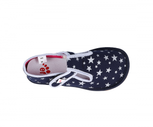 Ef barefoot papučky 395 blue stars shora