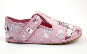 Ef barefoot slippers 395 pink unicorn