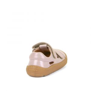 Barefoot sandále Froddo 2 suché zipy - pink shine zezadu