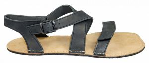 Barefoot leather sandals black BF B107 -60V | 43