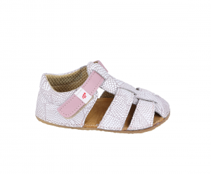 Ef barefoot sandálky - Sam pink/ white