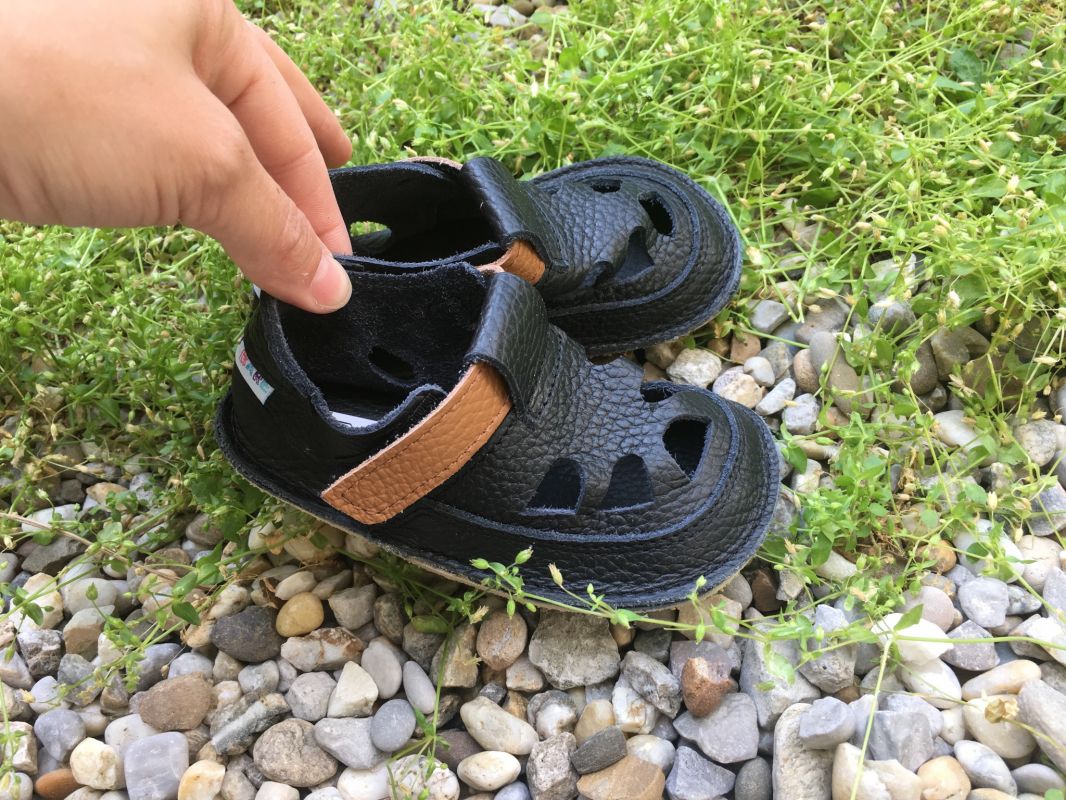 Baby bare shoes Sandálky Lion SUMMER PERFORATION
