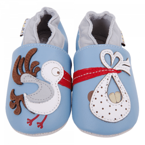 Lait et Miel blue stork slippers | 0-6 M, 3-4 R
